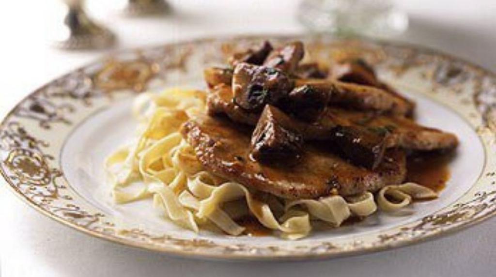 Veal Marsala · Sauteed with Marsala wine, fresh mushroom and served with a side of ziti.