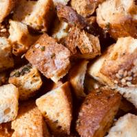 Baguette Croutons  · Made with Roasted French Baguettes, Rosemary and Thyme