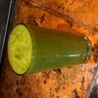 Sweet Green 16oz · Banana, apple juice, pineapple, mango, spinach, kale, honey