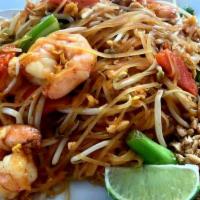N1. Pad Thai · Thin rice noodle stir-fried with egg, carrot, scallions and bean sprout in tamarind sauce se...