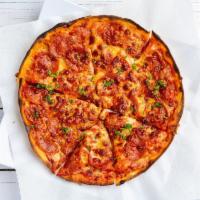 The Super Pep Pizza · Double pepperoni and double mozzarella.