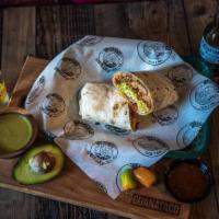 Burrito Special · Chicken or beef fajita burrito with a fountain drink soda. 