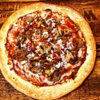 Vegan Scorpio · Zodiac class Vegan Scorpio pizza, the right combination for grate taste; marinated plant bas...