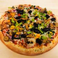 Vegan Veggies · That delicious Veggies pizza, now with Vegan cheese