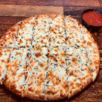 Cheese Bread · Served with pizza sauce.