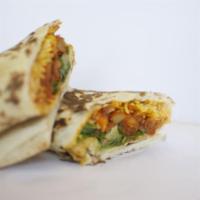 Naan Wrap · Choose your naan, rice, protein, curry, toppings, chutnies and extra proteins.