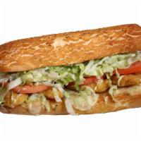 1297. Fab Fred Sandwich · Fabulous Freddy's exclusive. Fried chicken, fab sauce (ranch/ honey mustard) and pepper Jack.