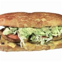300. Tom Brady Sandwich Combo · Vegan chicken, Italian dressing, mush Hurooms, avocado and cheddar.