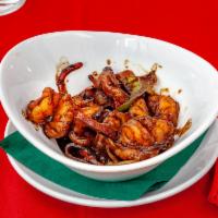 Jerk Shrimp Appetizer · Butterfly shrimp, seasoned with jerk herbs & spices, then sautéed in a spicy jerk sauce. Spi...