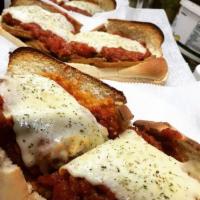 Chicken Parmesan Sub · With homemade marinara sauce and provolone cheese.