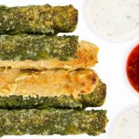 Breadstick Box · Three giant breadsticks with 3 dipping sauces. Your choice of Basil Pesto, or Garlic Parmesa...
