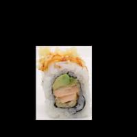 Rocky Salmon Roll · 8 pieces. Temp. salmon, avocado, spicy and eel sauce, temp. crumbs.
