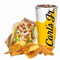Chicken Soft Taco Combo · Served with small drink and small fry.