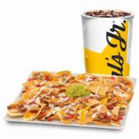 Chicken Super Nachos Combo · Served with small drink and small fry.