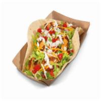 Chicken Soft Taco · A flour tortilla filled with charbroiled chicken, shredded lettuce, hot sauce and four-chees...