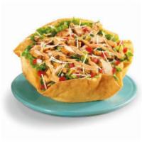 Chicken Taco Salad · Charbroiled chicken with pinto beans, shredded lettuce, fresh salsa, four-cheese blend and h...
