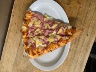 Hawaiian Pizza Slice · Canadian bacon, ham and pineapple.