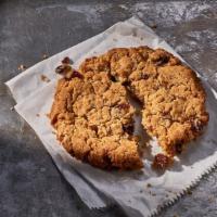 Oatmeal Raisin Cookie · 270 Cal. Freshly baked oatmeal cookie made with rolled oats, raisins and shredded coconut. A...