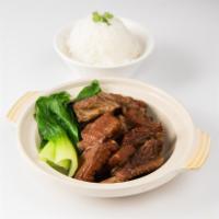 Braised Pork Ribs with Rice 紅燒排骨飯 · 
