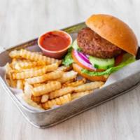 92. Beyond Burger Combo · The world's first plant-based burger that looks, cooks, and satisfies like beef without GMOs...