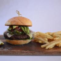 The Southwest Burger* · Avocado, pico de gallo, jalapeno, pepper jack, and chopped romaine. These items may be serve...