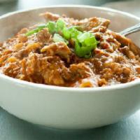 Red Hot Buffalo Chicken · Tendered chicken stewed with red onions, and celery in our tangy red-hot buffalo sauce.