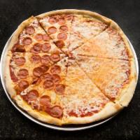 1/2 Cheese and 1/2 Specialty Pizza · 