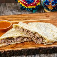 Cheese with Chile Verde Quesadilla · 