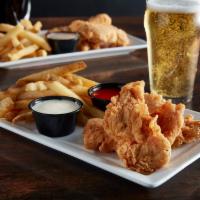 Chicken Tenders · Served with french fries and ranch. Try it tossed with your favorite wing sauce.