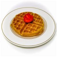 Waffle · Served with butter and syrup