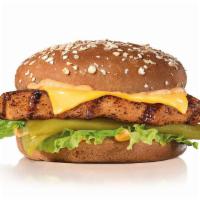 Charbroiled Santa Fe Chicken™ Sandwich · Charbroiled chicken breast, melted American cheese, mild green chile, lettuce and Santa Fe S...