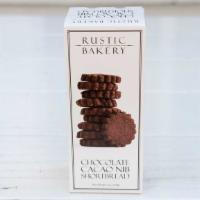 Chocolate Cacao Nib Shortbread Cookies, 4 oz. Box · Rustic bakery buttery shortbread cookies made with the perfect combination of rich cacao nib...