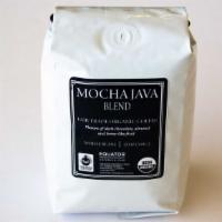 Bag of Equator Mocha Java Coffee Beans, 12 oz. · Fair trade, organic coffee with flavors of dark chocolate, almond, and berry like fruit. Moc...