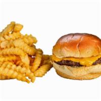 Kids Cheeseburger · M'ini Cheeseburger, fries and drink