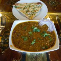 Dal Makhani · Fresh home made cottage cheese cooked gently with tender green peas and fresh spices.