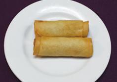 Spring Roll · 2 pieces. Rice paper or crispy dough filled with shredded vegetables. 