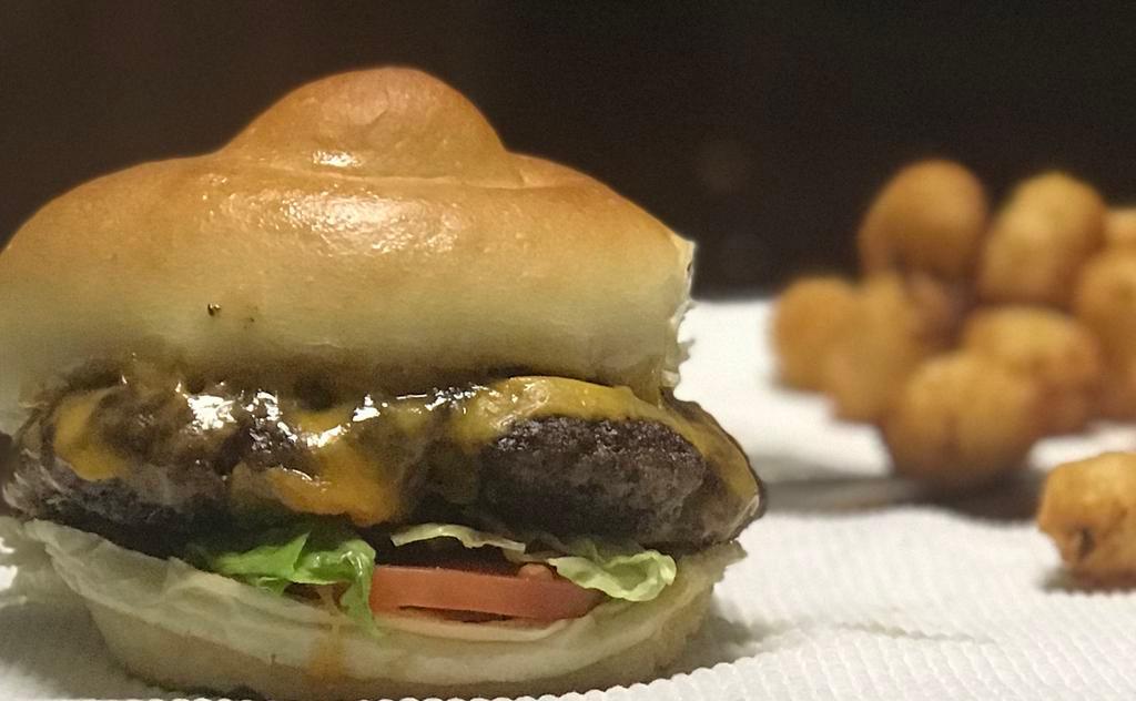 1/2 lb. Fresh Angus Burger · Angus beef burger.