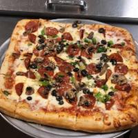 Sicilian Square Pizza · 16 x 16 square with all the toppings of the combo.