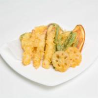 Shrimp & Vegetable Tempura · Shrimp & vegetable tempura (shrimp, eggplant, sweet potato, zucchini, taro, green beans).