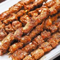 301. Beef Skewer · Grilled meat that has been cooked on a skewer. 