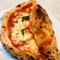 Mezza Luna Pizza · 1/2 calzone Napoli, 1/2 pizza Margherita.