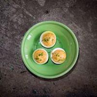 Deviled Eggs · Deviled eggs with dill and smoked paprika.