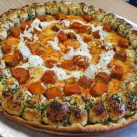 Buffalo Tempeh Vegan Pizza · Good Karma Cafe Buffalo Tempeh Vegan Pizza
