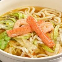 Udon Noodle Soup · Choice of protein with vegetables.