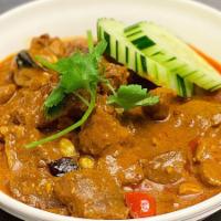 Lamb Curry · Slow cooked Lamb with spices 