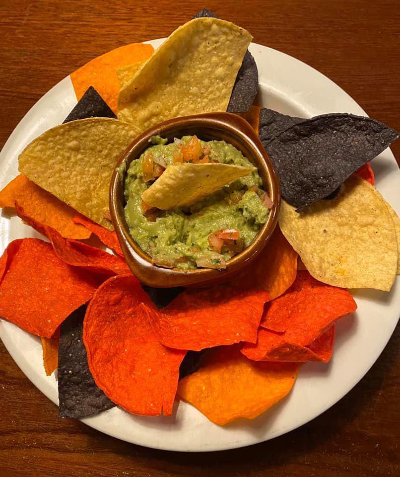 Chips and Guacamole · House made guacamole served with our fresh fried tortilla chips.