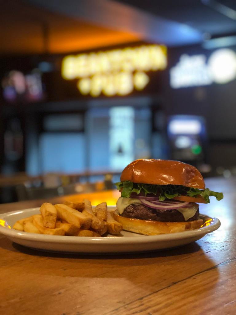 Handmade Cheese Burger · 1/2 lb. USDA choice beef served with lettuce, tomato, and onion topped with choice of cheese on a freshly baked roll. Add sauteed onions or mushrooms or bacon for an additional charge.