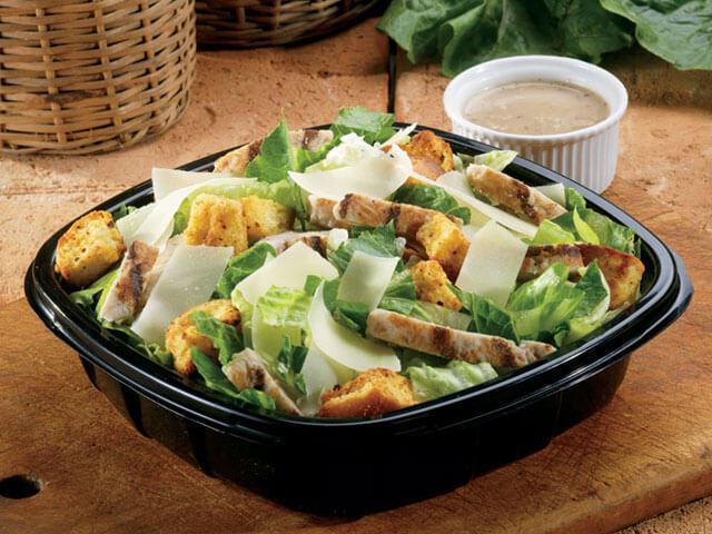 Chicken Caesar Salad · Served with homemade garlic knots, butter and dressing.