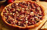 Barbq Chicken Pizza · Grilled chicken, bacon, onions, our signature 3 cheese and original sauce, topped with tangy...