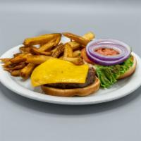 Boardwalk Burger · Home made beef patty with your choice of cheese.